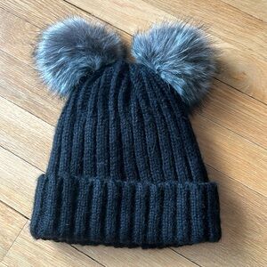 Cute Winter Hat Two Poms